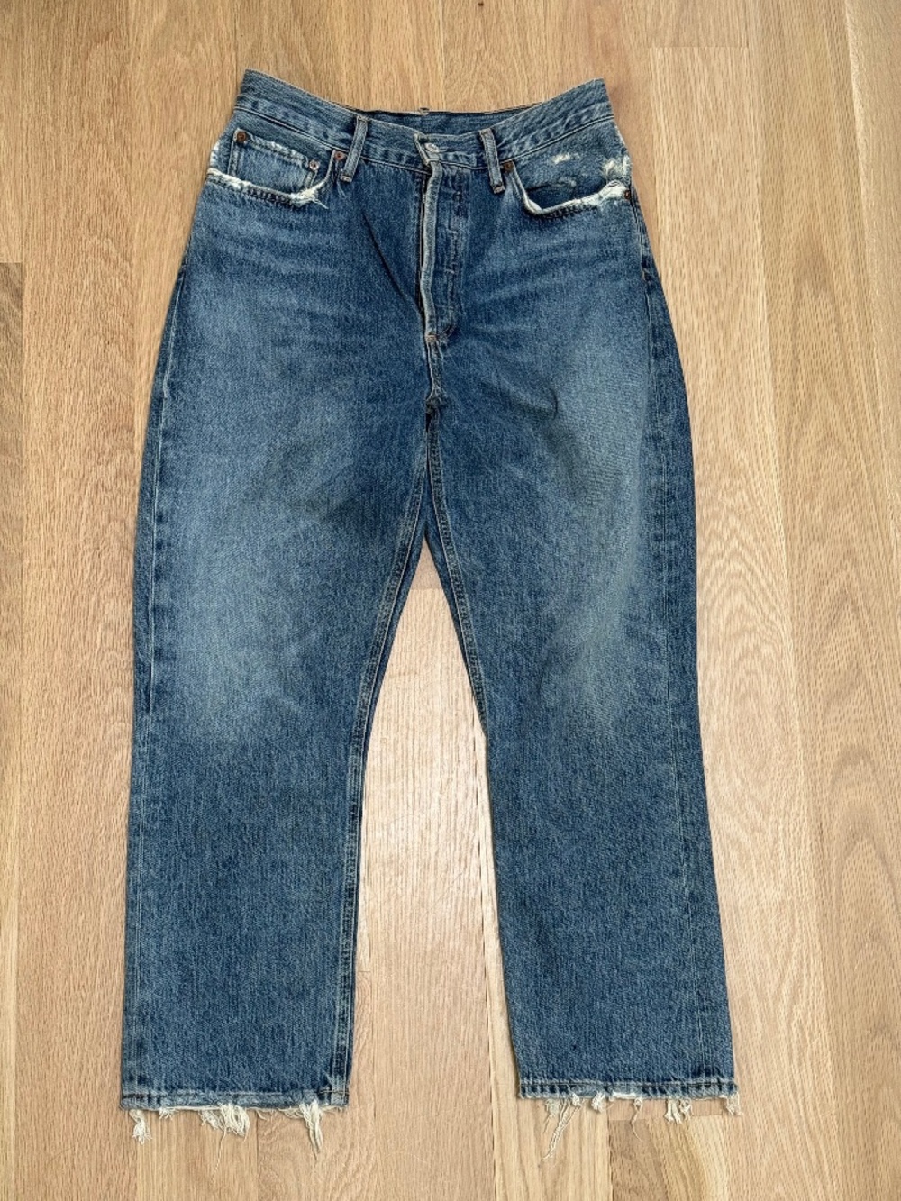 AGOLDE Riley Straight Leg Crop